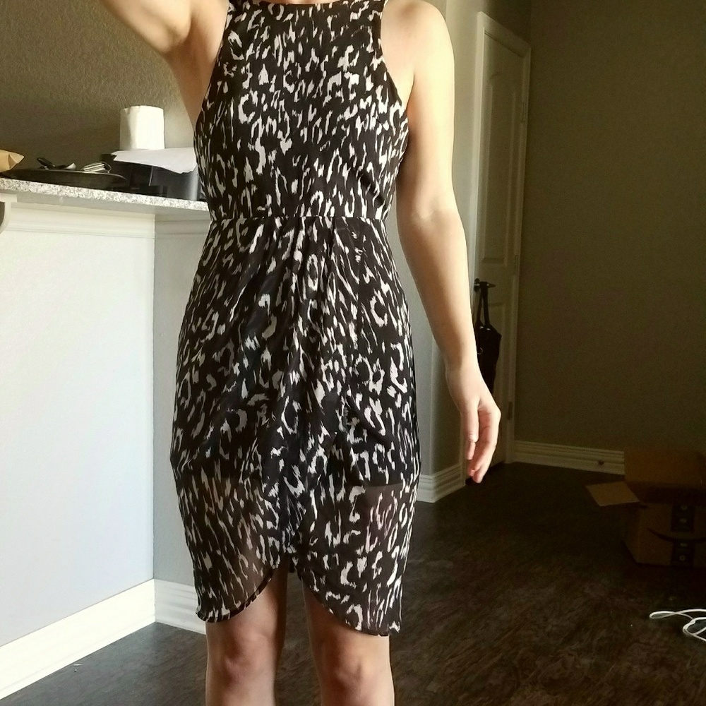 Very short, lovely cocktail dress!